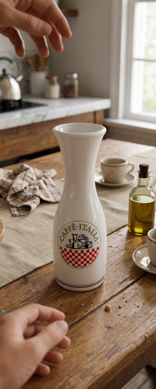 Pitcher Water Jug/Serving Bottle Vintage Caffe Italia